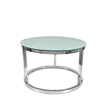 ADM - Table basse 'Eclipse Luxury series' - Couleur bleu clair - A : 44 x Ø80 cm - B : 38 x Ø60 cm 2