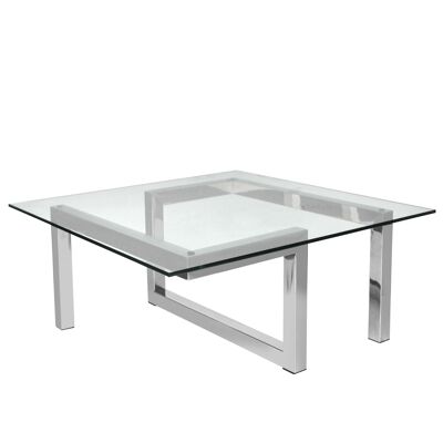 ADM - Table basse 'One Way Luxury Series' - Couleur argent - 40 x 100 x 100 cm