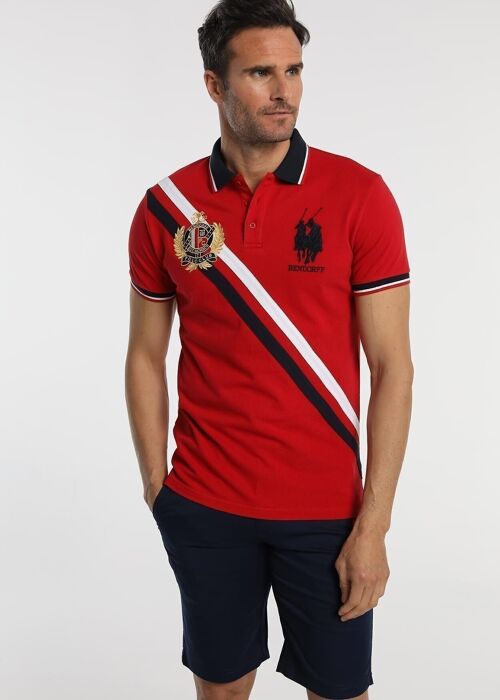 BENDORFF  Poles for Mens in Summer 20 | 100% COTTON | Red - 250