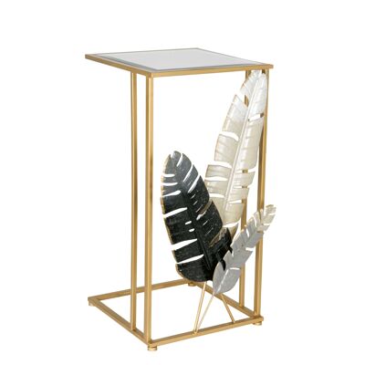 ADM - Sofa side table 'Feathers Easy Fashion series' - Gold color - 60 x 30 x 30 cm