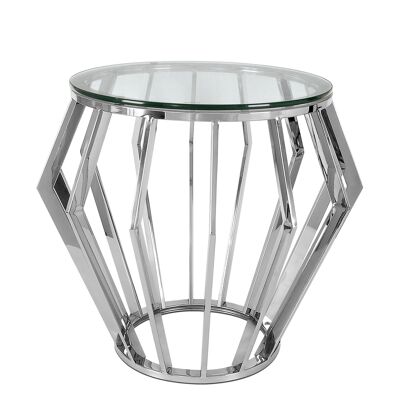 ADM - Sofa side table 'Spider Luxury series' - Silver color - 56 x Ø63 cm