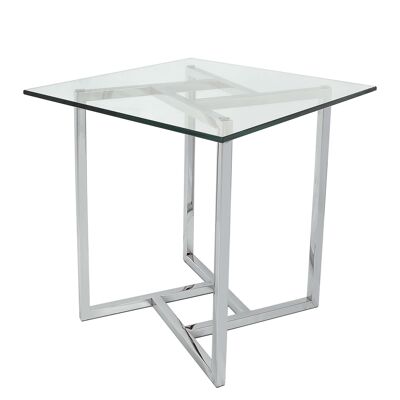 ADM - 'Peace Luxury series' sofa side table - Silver color - 50 x 50 x 50 cm