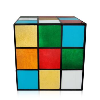 ADM - Table d'appoint de canapé 'Cubo Rubik' - Couleur multicolore - 50 x 50 x 50 cm 7