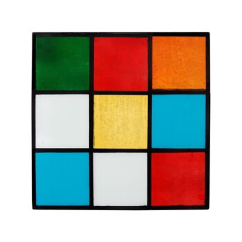ADM - Table d'appoint de canapé 'Cubo Rubik' - Couleur multicolore - 50 x 50 x 50 cm 10