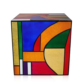 ADM - Table d'appoint de canapé 'Kandinsky Cube' - Couleur multicolore - 50 x 50 x 50 cm 7