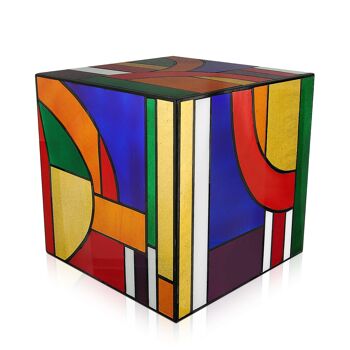 ADM - Table d'appoint de canapé 'Kandinsky Cube' - Couleur multicolore - 50 x 50 x 50 cm 8
