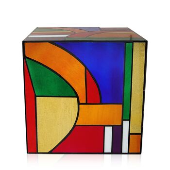 ADM - Table d'appoint de canapé 'Kandinsky Cube' - Couleur multicolore - 50 x 50 x 50 cm 9
