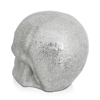 ADM - Sculpture en verre décoré 'Crâne' - Couleur argent - 46 x 54 x 41 cm 8
