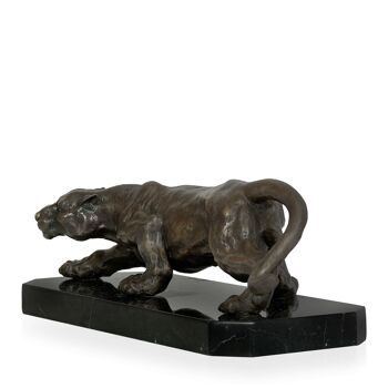 ADM - Sculpture en bronze 'Panthère' - Couleur bronze - 14 x 42 x 15 cm 7