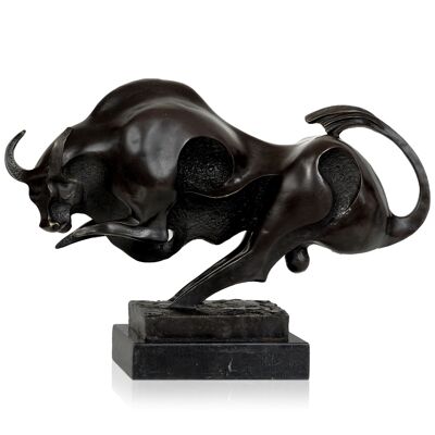 ADM - Escultura de bronce 'Toro' - Color bronce - 26 x 35 x 14 cm