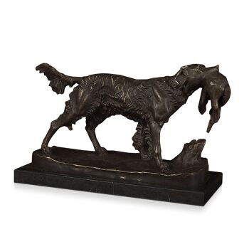 ADM - Sculpture en bronze 'Chien de chasse' - Couleur bronze - 16 x 11 x 29 cm 7