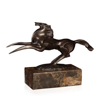 ADM - Sculpture en bronze 'Petit cheval' - Couleur bronze - 16 x 24 x 7,5 cm 7