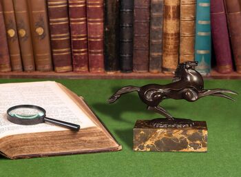 ADM - Sculpture en bronze 'Petit cheval' - Couleur bronze - 16 x 24 x 7,5 cm 8