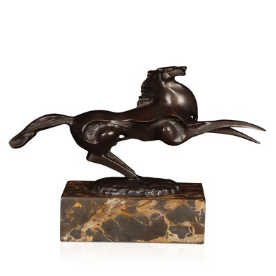 ADM - Sculpture en bronze 'Petit cheval' - Couleur bronze - 16 x 24 x 7,5 cm