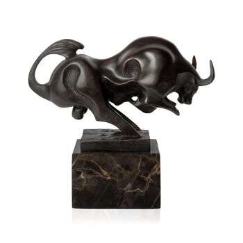 ADM - Sculpture en bronze 'Petit taureau' - Couleur bronze - 20,5 x 18 x 9 cm 8