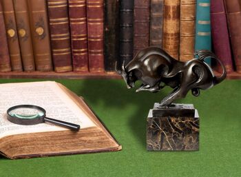 ADM - Sculpture en bronze 'Petit taureau' - Couleur bronze - 20,5 x 18 x 9 cm 10