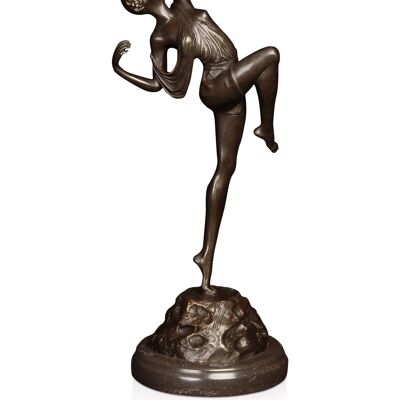 ADM - Sculpture en bronze 'Archer' - Couleur bronze - 50 x 17 x 16 cm