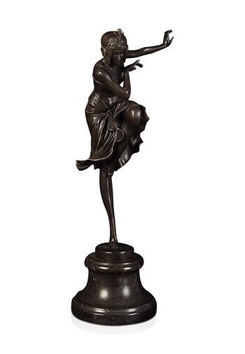 ADM - Sculpture en bronze 'Ballerine' - Couleur bronze - 39 x 15 x 12 cm 6