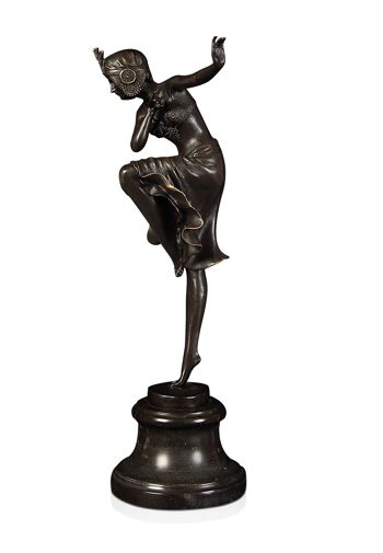 ADM - Sculpture en bronze 'Ballerine' - Couleur bronze - 39 x 15 x 12 cm 8