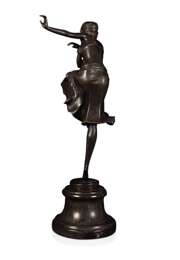 ADM - Sculpture en bronze 'Ballerine' - Couleur bronze - 39 x 15 x 12 cm 9