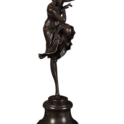 ADM - Escultura de bronce 'Bailarina' - Color bronce - 39 x 15 x 12 cm
