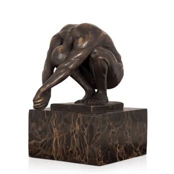 ADM - Sculpture en bronze 'Tourment' - Couleur bronze - 17,5 x 14 x 8 cm 5