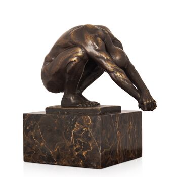 ADM - Sculpture en bronze 'Tourment' - Couleur bronze - 17,5 x 14 x 8 cm 6