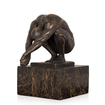 ADM - Sculpture en bronze 'Tourment' - Couleur bronze - 17,5 x 14 x 8 cm