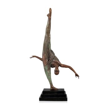 ADM - Sculpture en bronze 'Danseuse voilée' - Couleur bronze - 58 x 35 x 13 cm 5
