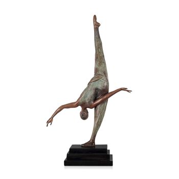 ADM - Sculpture en bronze 'Danseuse voilée' - Couleur bronze - 58 x 35 x 13 cm 7