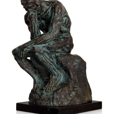 ADM - Sculpture en bronze 'Penseur' - Couleur bronze - 30 x 20 x 14,5