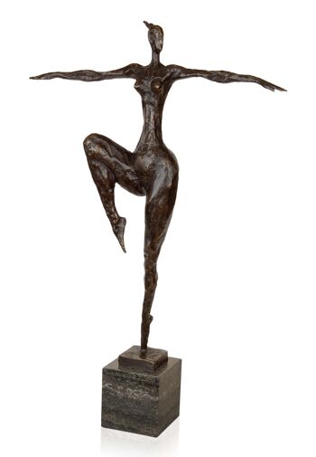 ADM - Sculpture en bronze 'Equilibre' - Couleur bronze - 52 x 36 x 8 cm 5
