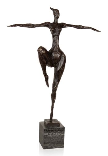 ADM - Sculpture en bronze 'Equilibre' - Couleur bronze - 52 x 36 x 8 cm 6