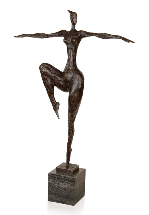 ADM - Scultura in bronzo 'Equilibrio' - Colore Bronzo - 52 x 36 x 8 cm