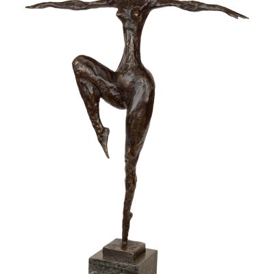 ADM - Sculpture en bronze 'Equilibre' - Couleur bronze - 52 x 36 x 8 cm