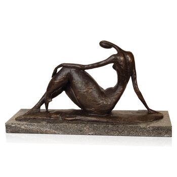 ADM - Sculpture en bronze 'Eau' - Couleur bronze - 25 x 44 x 13 cm 5