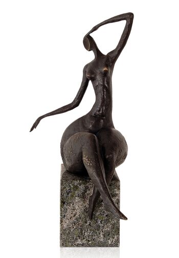 ADM - Sculpture en bronze 'Nature' - Couleur bronze - 43 x 13 x 21 cm 7