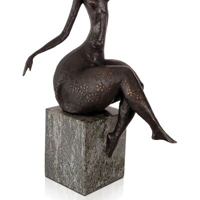 ADM - Escultura de bronce 'Naturaleza' - Color bronce - 43 x 13 x 21 cm