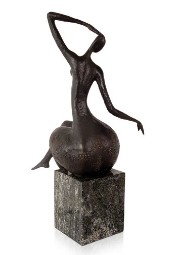 ADM - Sculpture en bronze 'Nature' - Couleur bronze - 43 x 13 x 21 cm 4