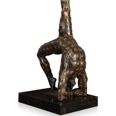 ADM - Sculpture en bronze 'Zodiaque' - Couleur bronze - 55,5 x 25 x 20 cm