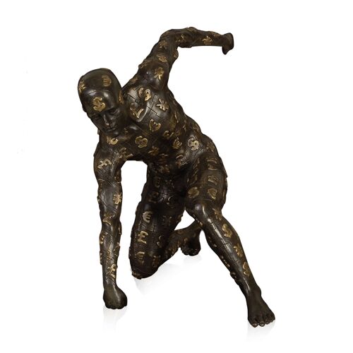 ADM - Scultura in bronzo 'Denario' - Colore Bronzo - 30 x 28,5 x 19 cm