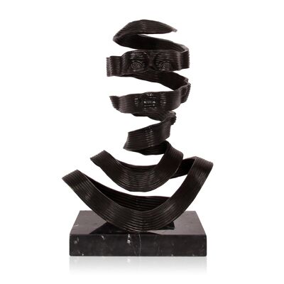 ADM - Sculpture en bronze 'Tête surréaliste' - Couleur bronze - 31 x 18 x 28 cm