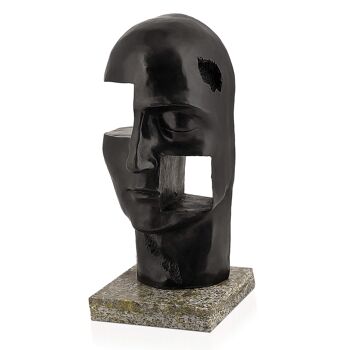 ADM - Sculpture en bronze 'Tête' - Couleur bronze - 35 x 15 x 15 cm 6