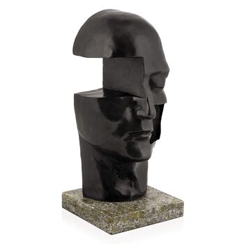 ADM - Sculpture en bronze 'Tête' - Couleur bronze - 35 x 15 x 15 cm 8