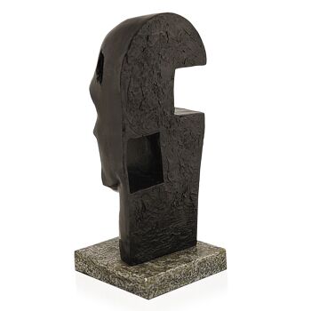 ADM - Sculpture en bronze 'Tête' - Couleur bronze - 35 x 15 x 15 cm 9