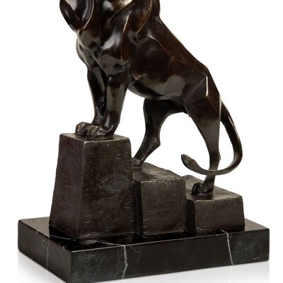 ADM - Sculpture en bronze 'Lion' - Couleur bronze - 32 x 21 x 12 cm