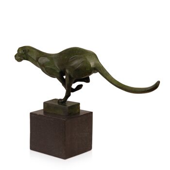 ADM - Sculpture en bronze 'Jaguar courant' - Couleur bronze - 19 x 30 x 8 cm 7