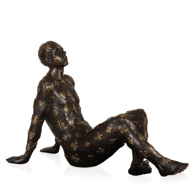 ADM - Sculpture en bronze 'Destiny' - Couleur bronze - 24 x 37 x 16 cm