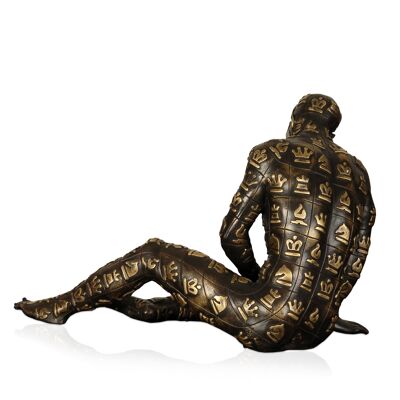 ADM - Bronzeskulptur 'Strategio' - Bronzefarbe - 22 x 31 x 18 cm