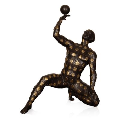 ADM - Sculpture en bronze 'Geometrio' - Couleur bronze - 37,5 x 30 x 16 cm